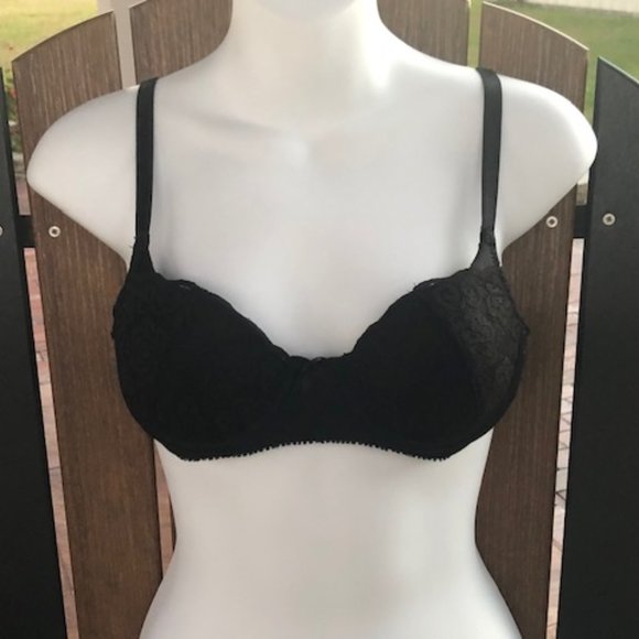 BESTFORM LACE PADDED UNDER WIRE PUSH UP BRA 34A - Picture 1 of 7